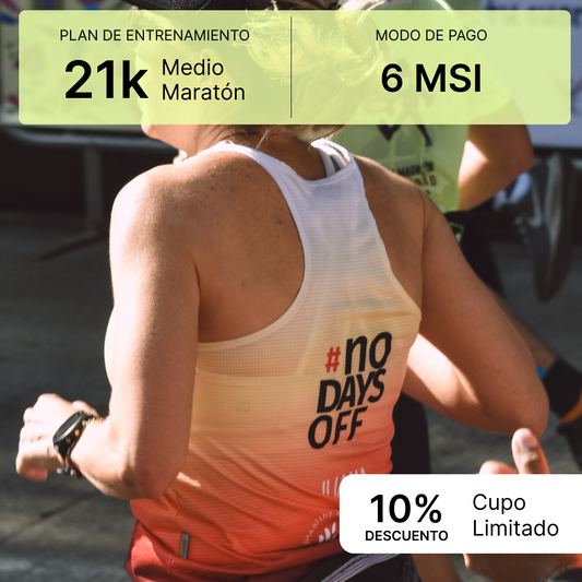 6 MSI: Plan de Entrenamiento Medio Maratón 2025