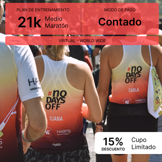 VIRTUAL / Contado: Plan de Entrenamiento Medio Maratón 2025